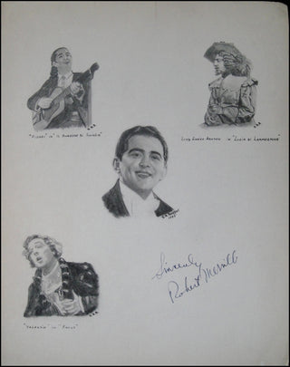 Merrill, Robert. (1917 - 2004) Signed Original Portrait