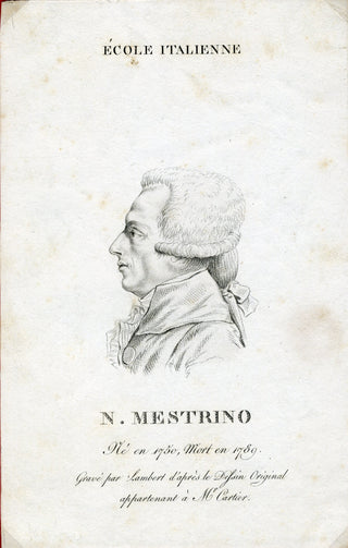 Mestrino, Nicola. (1748-1789) Portrait Print