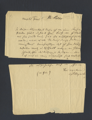 Meyerbeer, Giacomo.  (1791–1864) Collection of Autograph Letters to Heinrich Heine and Luigi Cherubini