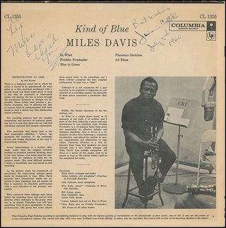 [Jazz & Song] Davis, Miles. (1926–1991) Kind of Blue - SIGNED