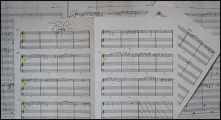 Davis, Miles. (1926–1991) "The Ghetto Walk" - Music Manuscript with Original Drawing