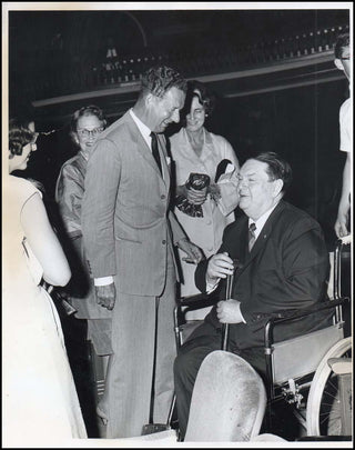 Milhaud, Darius. (1892–1974) & Britten, Benjamin. (1913–1976) 1964 Press Photograph