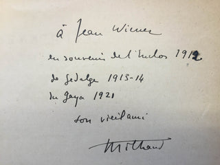 Milhaud, Darius. (1892–1974) "Printemps" - Signed and Inscribed to Jean Wiener