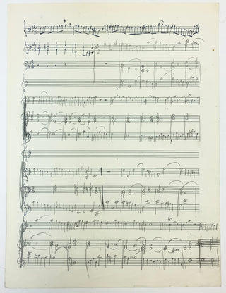 [Vivaldi, Antonio. (1678–1741)] Milstein, Nathan. (1903–1992) Autograph Unpublished Working Sketch-Leaf