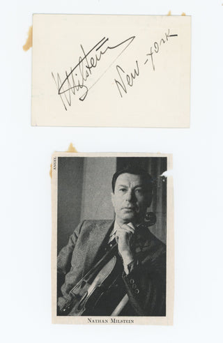 Milstein, Nathan. (1903–1992) Autograph Signature