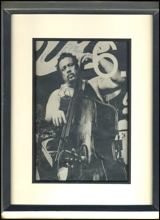 Mingus, Charles. (1922-1979) Signed Photograph