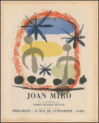 [Literature & Art] Miro, Joan. (1893 - 1983) Joan Miro Constellations - SIGNED POSTER