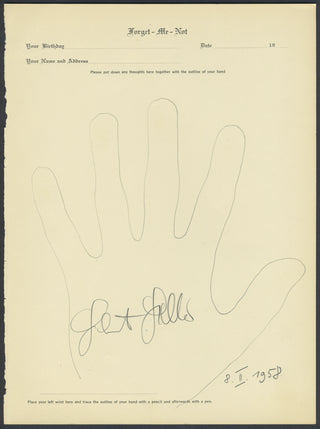 Zecchi, Carlo. (1903–1984) & Hoehn, Alfred. (1887–1945) & Brero, Vittorio. Collection of Signed Hand Tracings