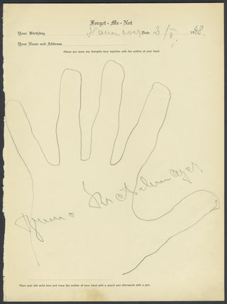 Zecchi, Carlo. (1903–1984) & Hoehn, Alfred. (1887–1945) & Brero, Vittorio. Collection of Signed Hand Tracings