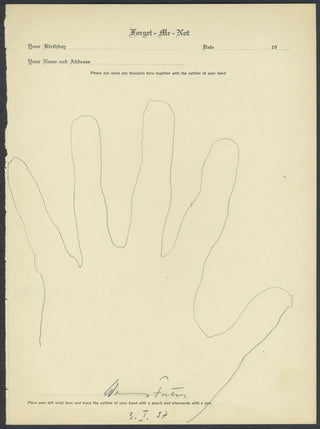 Zecchi, Carlo. (1903–1984) & Hoehn, Alfred. (1887–1945) & Brero, Vittorio. Collection of Signed Hand Tracings