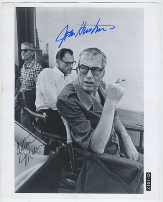 [The Misfits] Huston, John, (1906–1987) & Miller, Arthur. (1915–2005) The Misfits - SIGNED PHOTOGRAPH