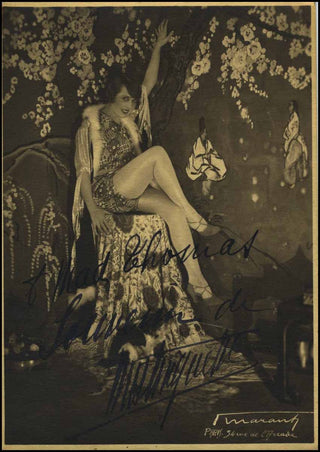 [Jazz & Song] Mistinguett [Bourgeois, Jeanne.] (1875-1956) Signed Photograph