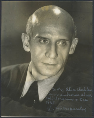 Mitropoulos, Dimitri. (1896–1960) Signed Photograph