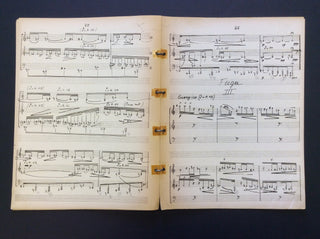 [Mitropoulos, Dimitri. (1896-1960)] Piastro, Mishel. (1891-1970) Ostinata in 3 Movements - Copy and Annotations by Mishel Piastro