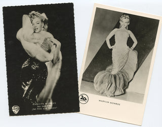 Monroe, Marilyn. (1926–1962) Two Postcard Photographs