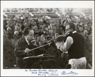 Monteux, Pierre. (1875–1964) Signed Photograph.