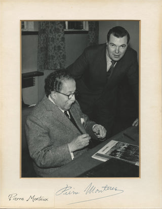 Monteux, Pierre. (1875–1964) Signed Photograph