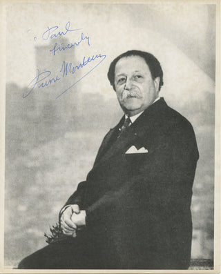 Monteux, Pierre. (1875–1964) Signed Photograph