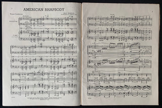 Fenstock, Belle. (1914–1997) [Monteux, Pierre. (1875–1964)] "American Rhapsody" - Inscribed to Pierre Monteux