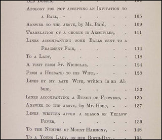 [Literature] Moore, Clement Clarke. (1779 - 1863) Poems [including "A Visit from St. Nicholas"] - PRESENTATION COPY