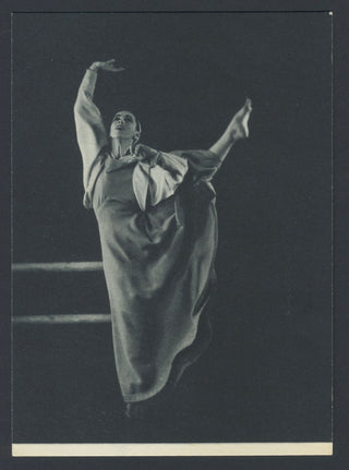 [Graham, Martha. (1894–1991)] Morgan, Barbara. (1900–1992) Signed Postcard Photograph of Martha Graham