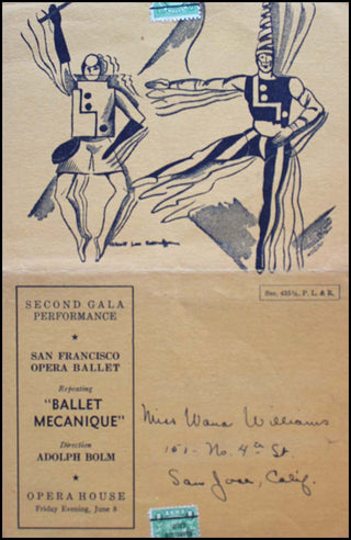 [Dance] Mosolov, Alexander. (1900 - 1973) [Bolm, Adolph. (1884-1951)] Ballet Mécanique (The Iron Foundry) - Rare Futurist Program