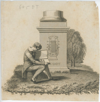 [Mozart, Wolfgang Amadeus. (1756–1791)] Mourning Illustration