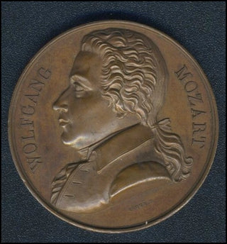 Mozart, Wolfgang Amadeus. (1756–1791) [Caqué, Armand Auguste (1793–1881)] Portrait Medal