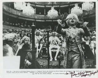 [Mozart, Wolfgang Amadeus. (1756–1791) ] Jones, Jeffrey. (b. 1946) "Amadeus"—Signed Photograph