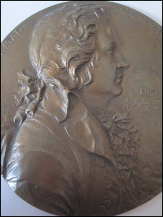 [Mozart, Wolfgang Amadeus. (1756–1791)] 1887 Bronze Tiffany Portrait Medal in honor of 100th Anniversary of Don Giovanni