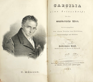 [Mozart, Wolfgang Amadeus. (1756–1791)] [CAECILIA] [Music Periodical] Caecilia, eine Zeitschrift für die musicalische Welt, hrsg. von einem Vereine von Gelehrten, Kunstverständigen und Künstlern (4 volumes)