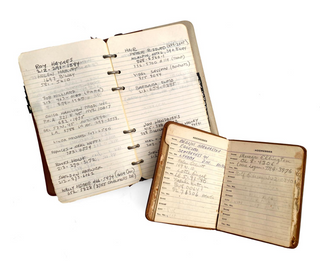 Mulligan, Gerry. (1927–1996) Two of Mulligan's Personal Handwritten Address Books