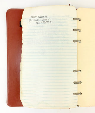 Mulligan, Gerry. (1927–1996) Two of Mulligan's Personal Handwritten Address Books