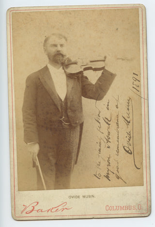 Musin, Ovide. (1854 - 1929) Signed Photograph