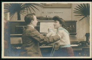 [Music as love-making] La Musique Enchanteresse - Series of Five French Postcards