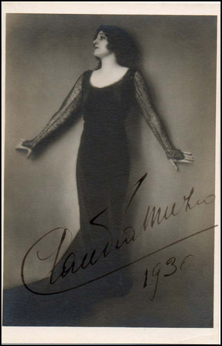 Muzio, Claudia. (1889–1936) Signed Costume Photograph as Leonora