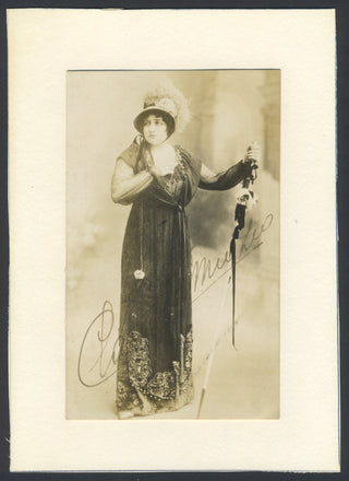 Muzio, Claudia. (1889–1936) Signed Photograph