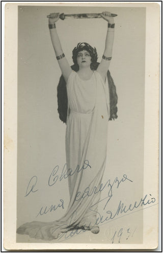 Muzio, Claudia. (1889–1936) Gorgeous Signed Costume Photograph, "Norma"