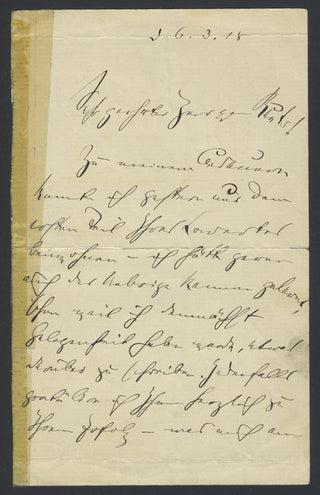 [Von Reuter, Florizel. (1890–1985)] Autograph Letter to Florizel von Reuter