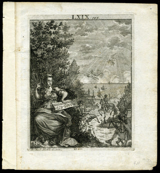 [Musical Iconography] Holzhalb, Johann Rudolf. (1723-1806) Original Engraving