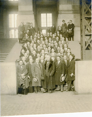 [New York Symphony Orchestra] [Damrosch, Walter. (1862-1950)] En Route to Cuba - Original 1925 Photograph