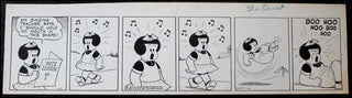 [Music Cartoon] Bushmiller, Ernie. (1905 - 1982) "She&apos;s Earnest" - Original "Nancy" Comic Strip