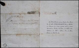 [Napoleon Bonaparte (1769-1821) 1812 Invitation to John Spencer Smith