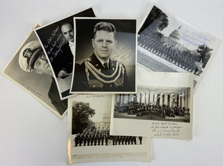 [Navy Band] [Army Band] Brendler, Commander Charles. & Curry, Lt. Col. Hugh. & Mitchell, Lt. Anthony A. (1918-2009)  Six Signed Photographs