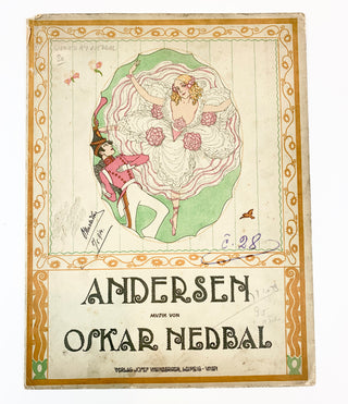 Nedbal, Oskar. (1874-1930) Colorful Signed Music Cover