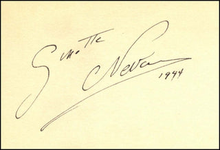 Neveu, Ginette. (1919 – 1949) Autograph Signature