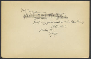 Nevin, Arthur. (1871–1943) "Poia" - Autograph Musical Quotation