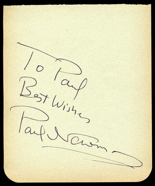 Newman, Paul. (1925–2008) Autograph Signature