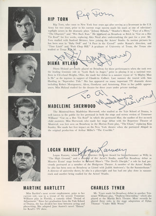 Newman, Paul. (1925–2008) "Sweet Bird of Youth" – Signed Souvenir Program