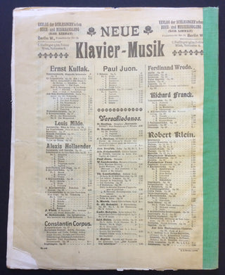 [Ney, Elly. (1882–1968)] Liszt, Franz. (1811–1886) Rhapsodies Hongroises no. 12 - THE COPY OF ELLY NEY